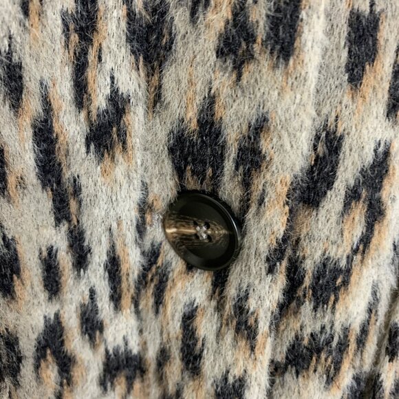 Maurices Womens M NEW Faux Fur Coat Jacket Blazer Animal Print Mobwife Old Money - Picture 6 of 15